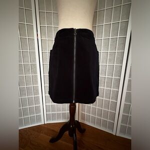 Blue Corduroy Mini Skirt